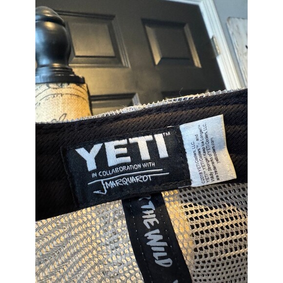 Grey Yeti Baseball Cap with brown patch - Picture 3 of 3